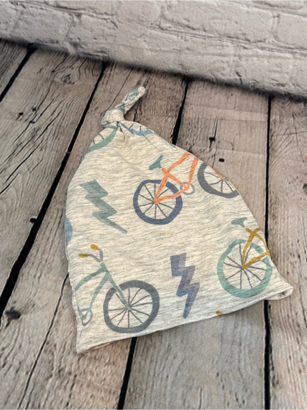 Little Sleepies Bicycle Pattern Bamboo Baby Hat